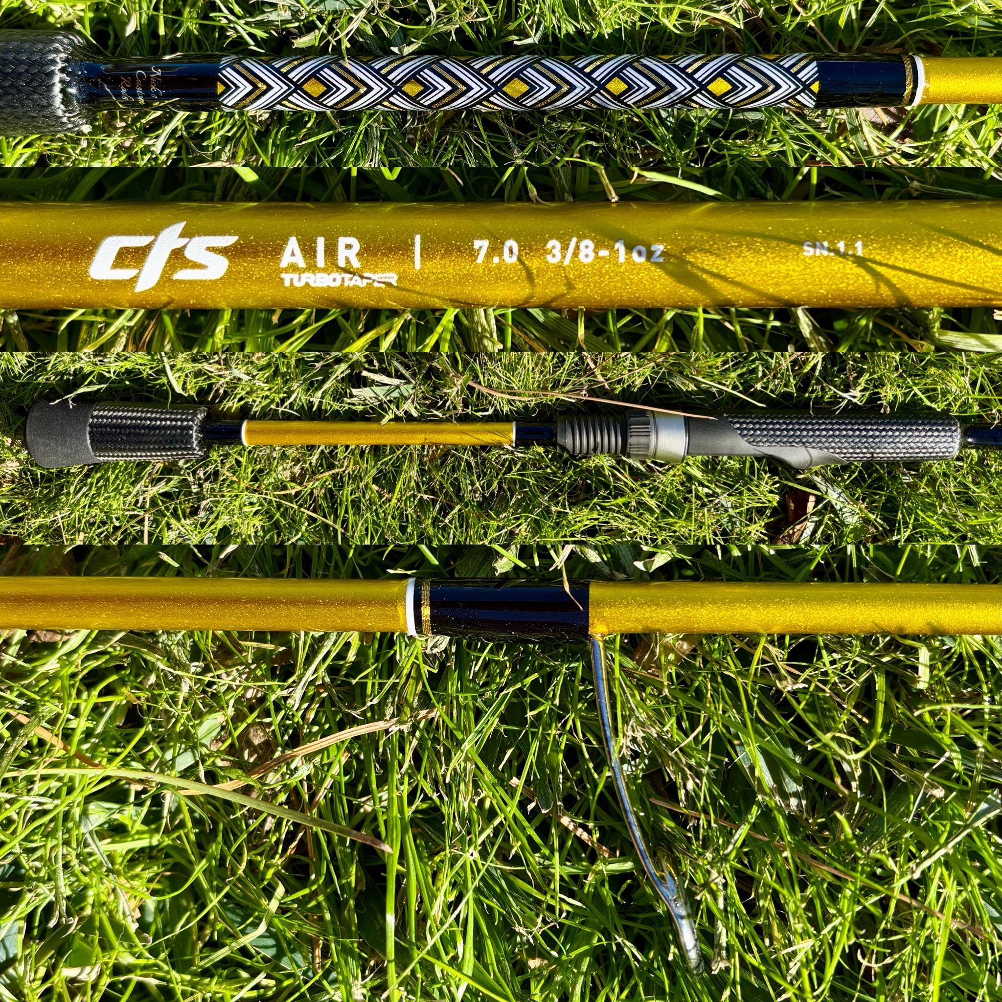 CTS Air EA706 Gold - Titanium SiC Guides with Black, White and Gold (Shippable)