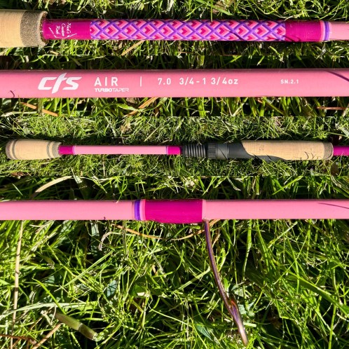 CTS Air EA708 Pink - Pink Anodized Titanium Torzite Guides with Shades of Pink and Purple (Shippable)