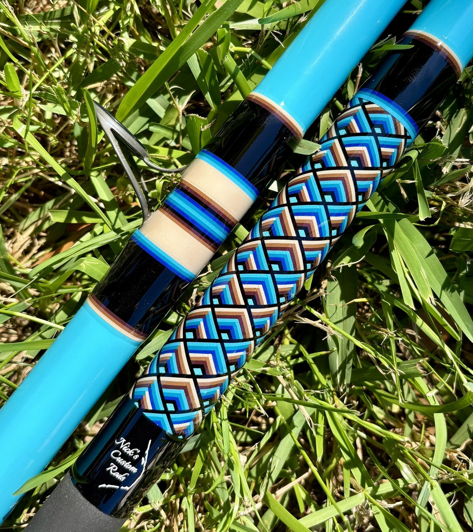 CTS SV1102-2 Tanzanite Blue Spinning Rod- Nicks Custom Rods