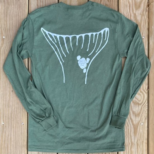 Drum Tail Military Green Long Sleeve T-Shirt