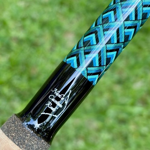 Rainshadow REVM710H with Black and Shades of Aqua (NOT SHIPPABLE)