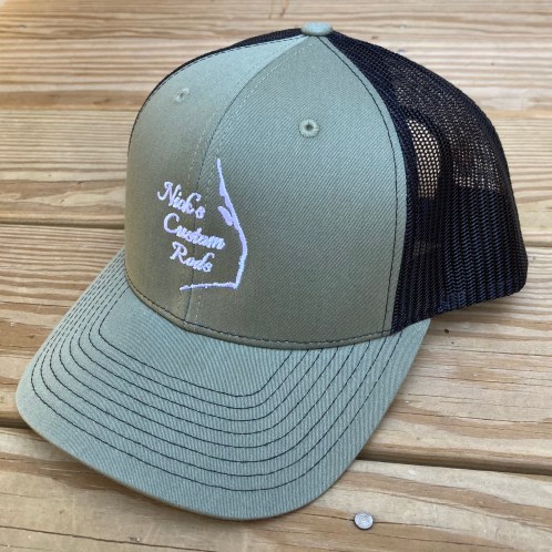 Loden/Black Embroidered Snapback Trucker Hat (Mid-Pro)