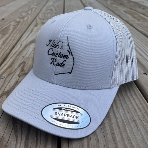 Silver Embroidered Snapback Trucker Hat